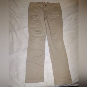 LEI Women's Beige Straight Leg Jeans